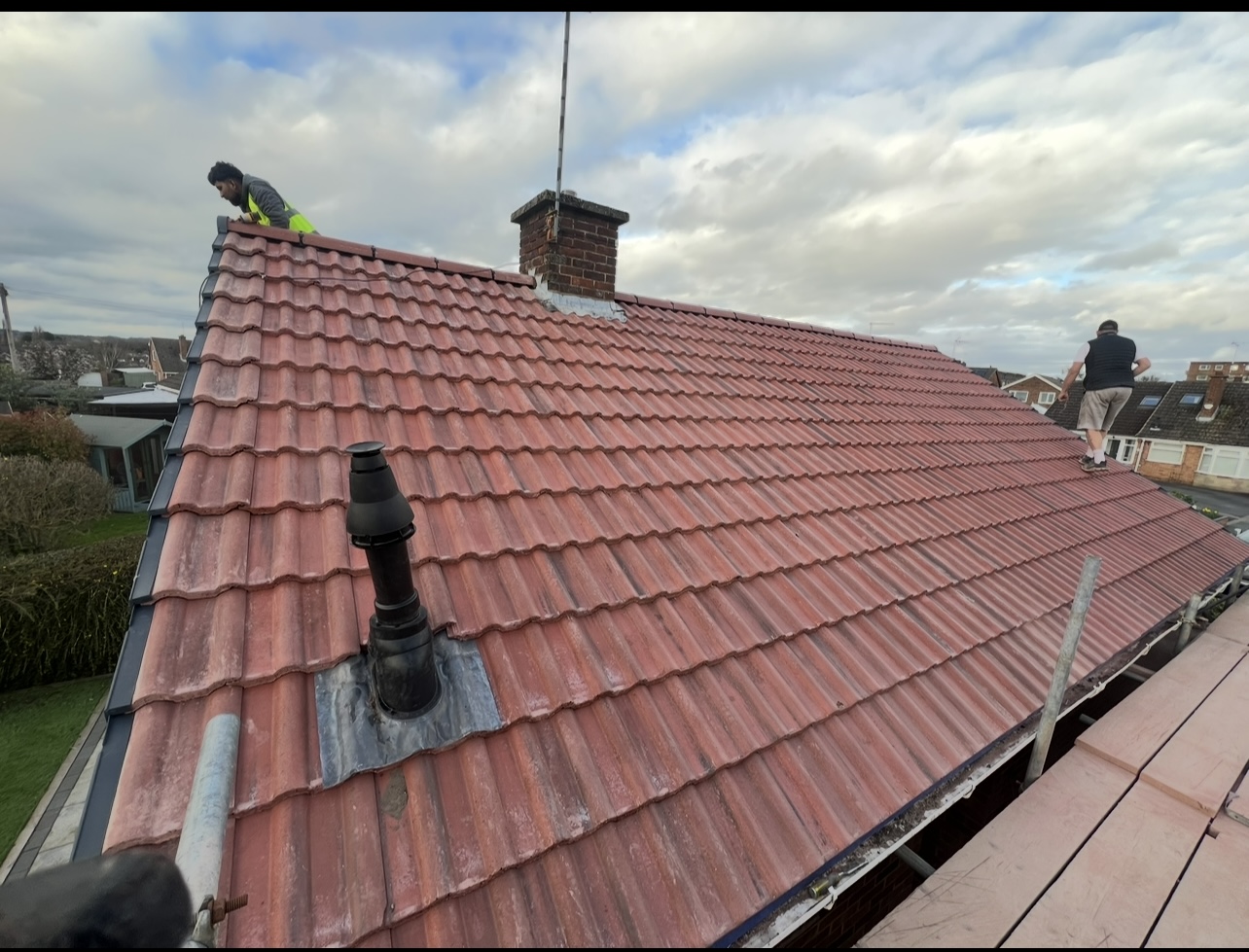 Red tiled roof — First Choice Roofing project